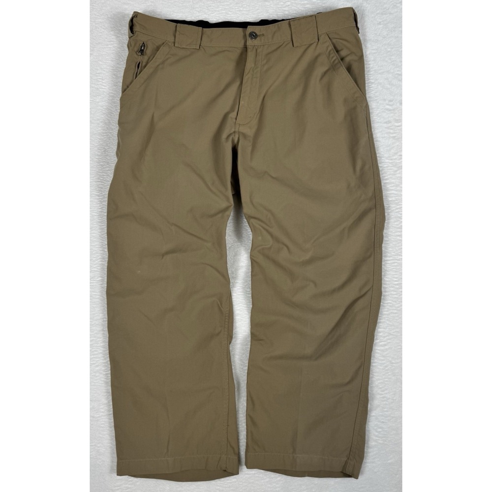 Duluth Trading Co Pants Mens XL Nylon Hiking Outdoor Brown 38x30 (Fits 38x27)